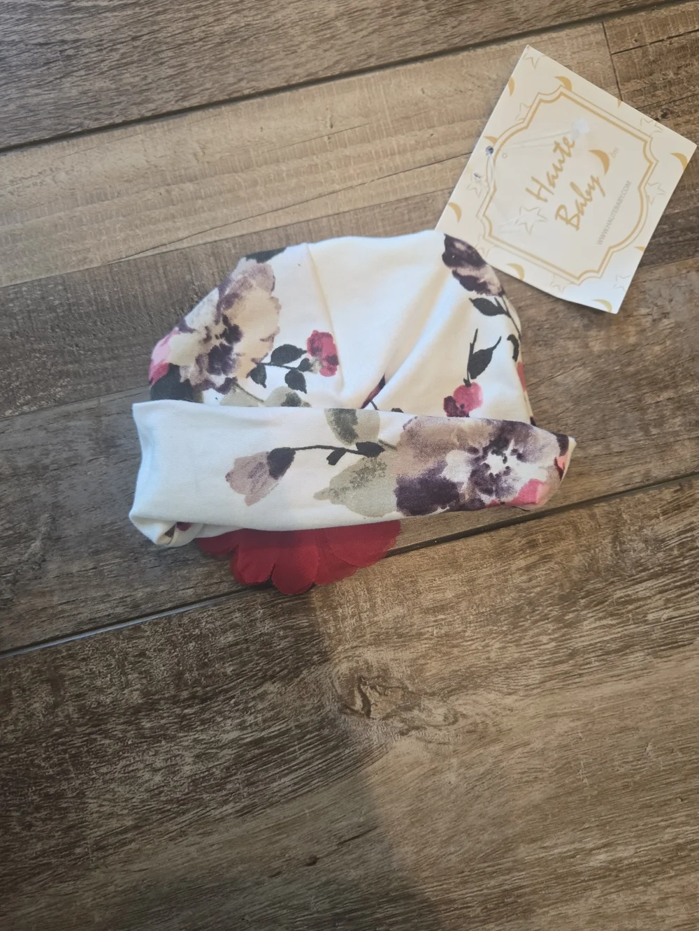 Floral White and Pink Baby Bottoms Set with Headband